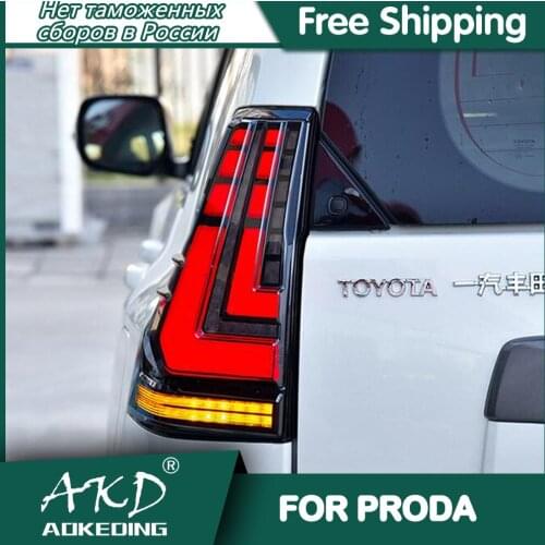 Tail Lamp For Car Toyota Prado 2018-2021 LC150 DRL Tail Lights Led Fog Lights DRL Day Running Light Tuning Car Accessories