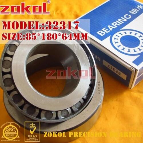 ZOKOL bearing 32317 7617E Tapered Roller Bearing 85*180*64mm
