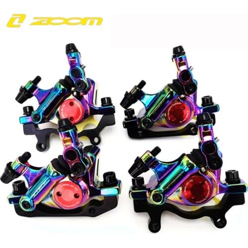 ZOOM MTB Road Bike Hydraulic Disc Brake Colorful Aluminum Electric Scooter Calipers Front & Rear Brakes for Xiaomei M365