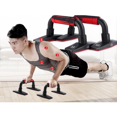 1 Pair Push Up Bars Stands Handles Non Slip Perfect Pushup Elite for Men and Women Pushups Chest Muscle Training Home Workout