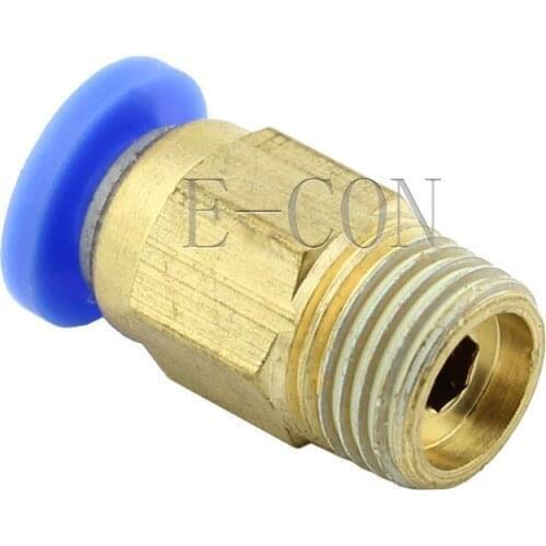 10PCS Male Connector 4mm Tube 1/8 BSPT Threaded Pneumatic Quick Release Air Fitting