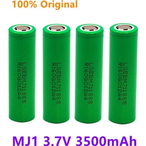 100% Original 3.7v 3500mah INR18650 MJ1 18650 battery rechargeable battery INR18650MJ1 10A discharge for MJ1 lithium battery