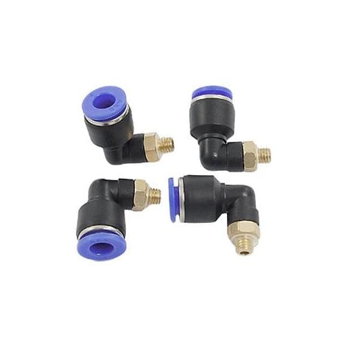 4 Pcs 5mm Screw 6mm Hole Pneumatic Quick Joint Fittings Free shipping