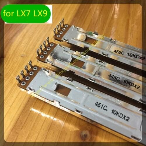 5X Potentiometer sliding fader D10KX2 handle for LX7 LX9 British vocal analog mixer