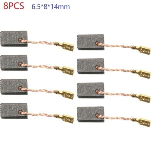 8pcs Carbon Brushes 6.5×8×14mm For Bosch Angle Grinder GWS7-100 GWS7-100T/E GWS7-125T/TE Power Tools Accessies