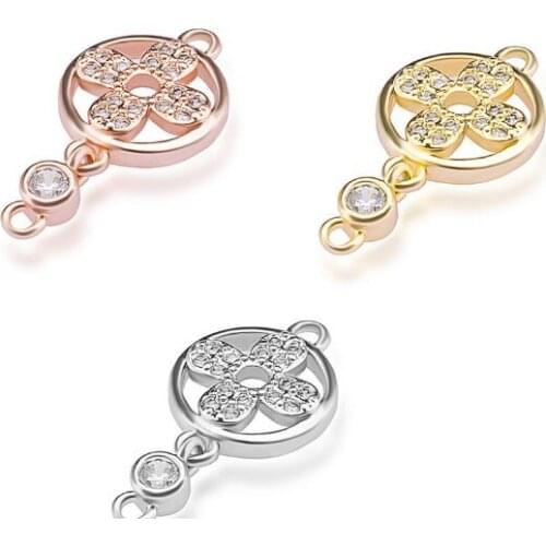 10*18mm Heart-shaped crystal micro pave cz zircon cubic zirconia beads DIY necklace bracelet connectors accessories ertg2