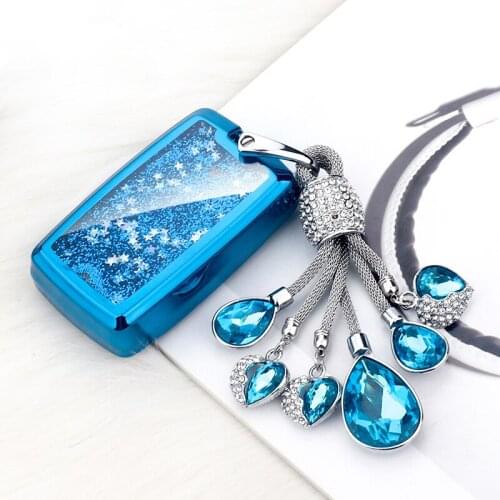 Quicksand TPU Key Cover Case For 2018 Land Rover Range Rover Sport Evoque Velar Discovery 5 Car Accessories