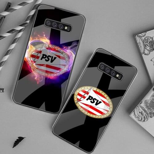 PSV Team Phone Case Tempered Glass For Samsung S20 Plus S7 S8 S9 S10 Plus Note 8 9 10 Plus
