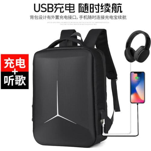 New hard shell notebook business 16-inch computer bag men and women backpack large-capacity waterproof student school bag