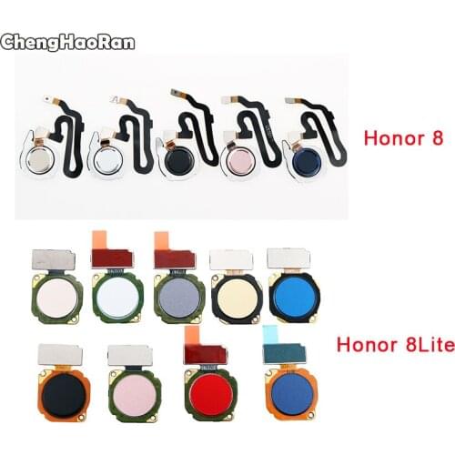 ChengHaoRan Home Return Button Key Touch ID Fingerprint Sensor Flex Cable For Huawei Honor 8/8 Lite Connector Parts