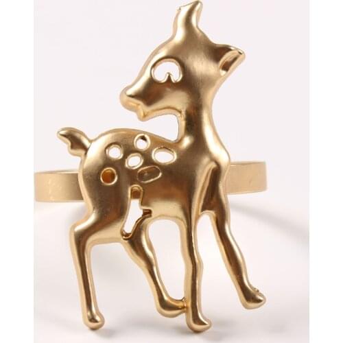 Sika deer napkin buckle napkin ring paper towel ring christmas deer head napkin buckle