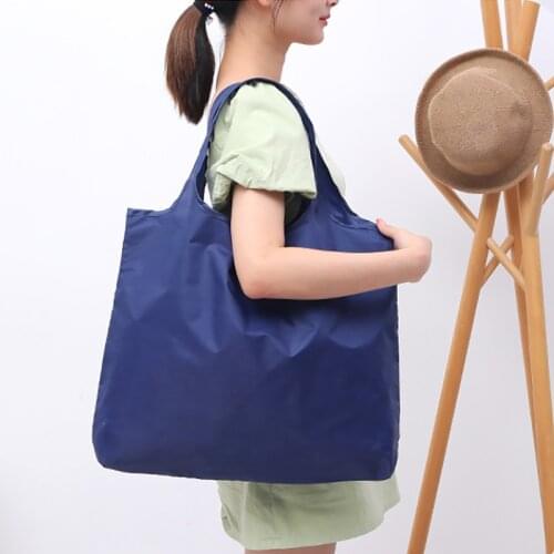 Reusable Tote Pouches Waterproof Foldable Handy Shopping Bags Recycle Shopper Groceries Storage Handbag Home Supplies