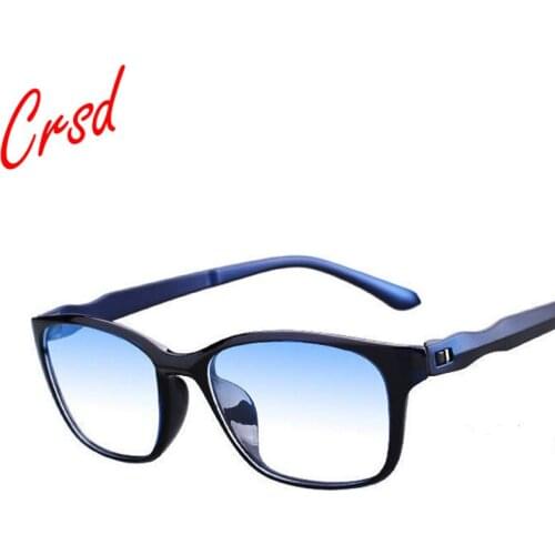 CRSD 2020 Fashion Anti-Blu-Ray Reading Glasses Ultra Light TR90 Men And Women Antifatigue Comfortable Reading Glasses +1.0to+4.0