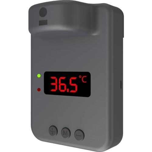 Wall Mount Smart Sensor Portable Automatic Body Temperature Detector Infrared Forehead Palm Thermometer High Tempreature Alarm