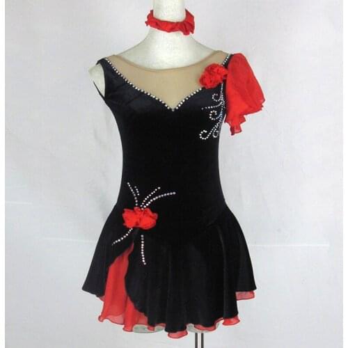 Custom Apparel New Figure Ice Skating Baton Twirling Dress Costume Adult Performance Wear Custom Desing Skating Dress