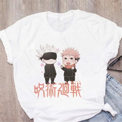 New Fashion Jujutsu Kaisen Hip Hop Anime Pullovers Tops Loose Short Sleeves Summer Female Clothes Dropship Tee Tops