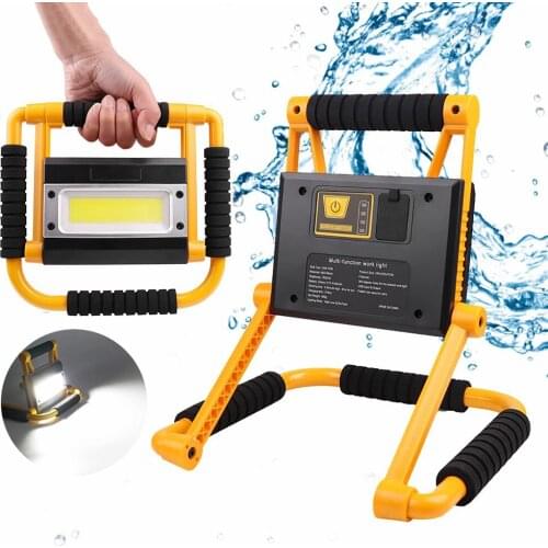 D2 Portable Spotlight Cob Work Light Working Lamp Rechargeable Flashlight Portable Waterproof Camping Lamp Outdoor Searchlight