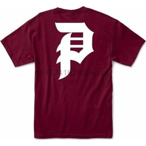 Primitive Apparel Dirty P Burgundy Short Sleeve T-shirt MSRP $24