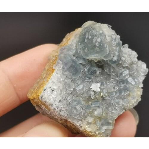 37.2gNatural crystal polyhedron, blue green fluorite, crystal mineral, crystal specimen