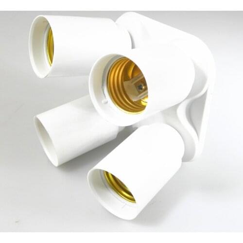 Studio softbox lamp PBT Flame retardant holder E27 to 4 E27 lamp heads Base lamp head Metal conductive sheet converter