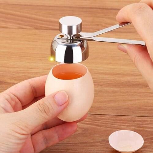Creative Egg Shell Topper Cutter Stainless Steel Boiled Raw Egg Openers Kitchen Eggshell Top Cracker Tools