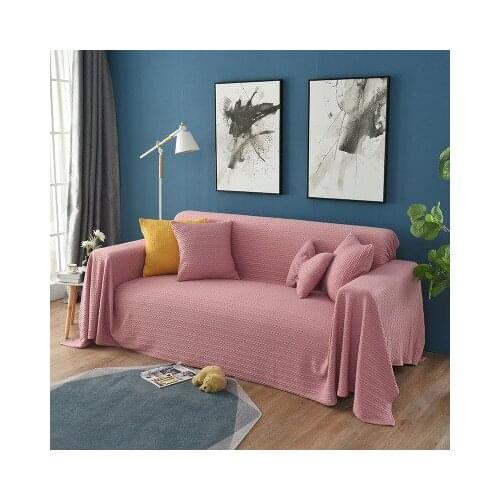 Nordic solid color full-cover universal sofa cover sofa towel, all-inclusive sofa blanket cloth single sofa cushion cover cloth
