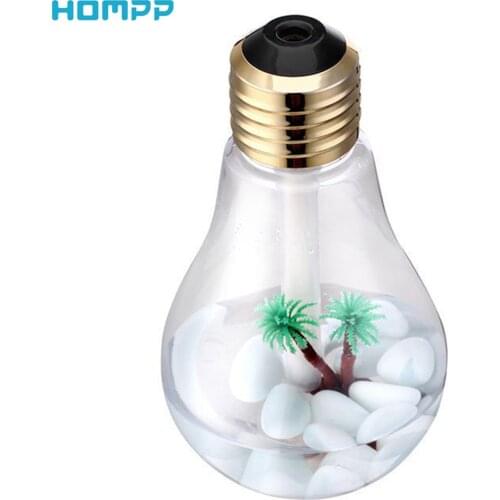 USB Portable Air Humidifier Ultrasonic Diffuser Quiet Humidifier Auto Off 10 Hours 7 LED Lamp for Home Office Bedroom Gift 400ml