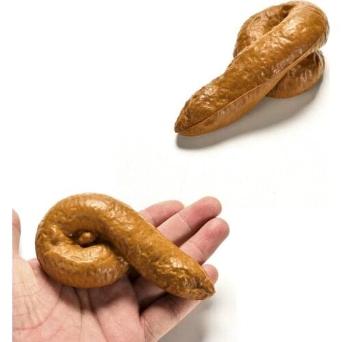 1 Pc GagFunny Joke Tricky Toys Mischief Turd Gag Gift Realistic Shits poop Fake Turd Classic Shit Funny Toys 11cm x 6cm x 3.5cm