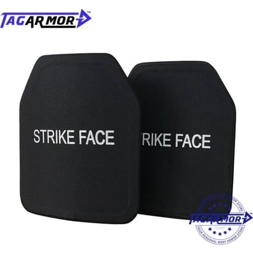 2pcs/lot 10 * 12 Inch Shooter Cut NIJ IIIA PE Hard Armor Ballistic Tactical Bulletproof Plate