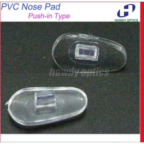 2000pcs/lot Eyeglasses PVC Nose Pads Size 14mm Push in Type Glasses Accessories