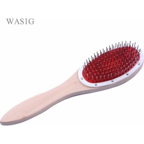 21*5.5cm 1Pc Handy Portable Professional Stainless Steel Needles Hackle Brush Combs for Raw Hair Making Hair Extension Tool
