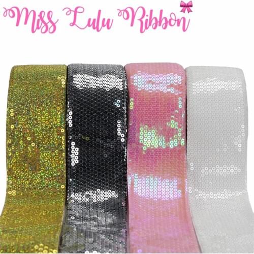 3"75mm Shiny Sequin Cutting Ribbon DIY Hair Band Gift Bowknows Making 25yards/roll Gold Lt. Pink Silver Small Squins