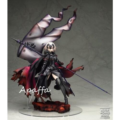 30cm Anime Figure Toys Fate Grand Order Jeanne d'Arc Alter Black Ver. PVC Action Figure Toys Collection Model Doll Gift
