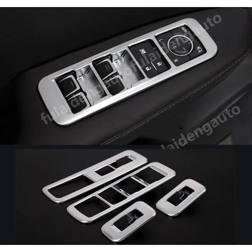 4PCS ABS Matte Inner Window Switch Panel Cover trim For Lexus RX350 450H 2016-2019 car accessories