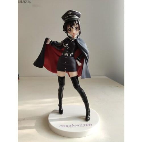 Anime 18cm Is the Order A Rabbit Tedeza Rize Uniform Ver. sexy rocket boy PVC Action Figure Model Collectible Toys Brinquedos