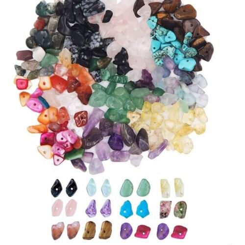 Irregular Crushed Stones Natural Assorted Stone Beads Bracelet Beaded Material A5KE