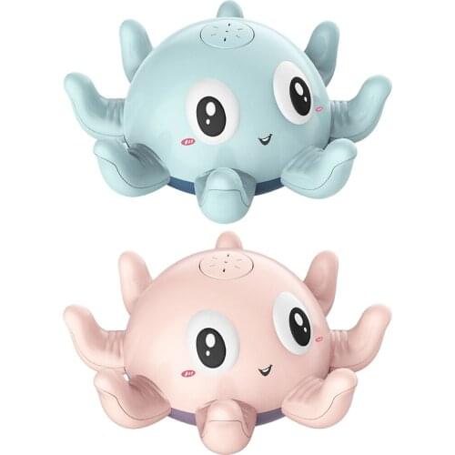 Light Up Automatic Sprinkler Squirter Octopus Bathtub Swim Bath Toy