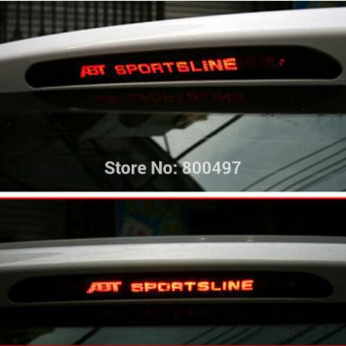 Car Styling Carbon Fiber Vinyl ABT Sportsline Sticker Brake Light Hatch Back Decoration for Volkswagen Golf 6 Tiguan