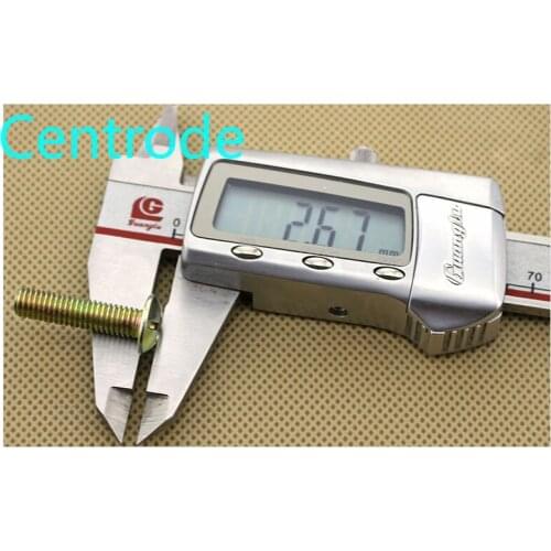 Bairuite carbon steel color zinc large cross head / 11 head / flat cross round head / machine screw / screw M6 10PCS