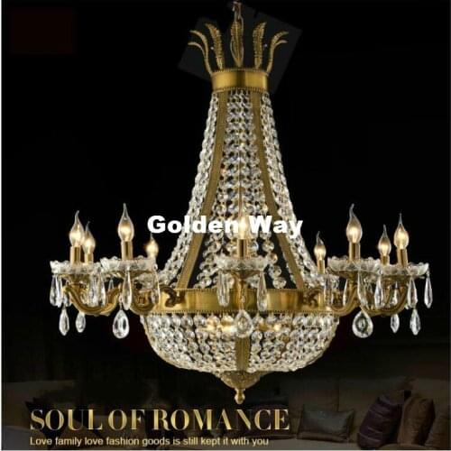 Free Shipping D68cm H64cm E14 LED European Style Bronze Bedroom Study Balcony Pendant Lamp Simple Circle Bronze Pendant Lights