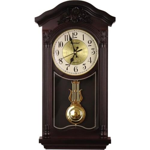 CHINESE LARGE 3D WALL CLOCK VINTAGE LIVING ROOMLUXURY ANTIQUE RETRO EUROPEAN PENDULUM CLOCK WALL PENDULE MURAL LOFT DECOR