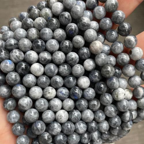 Natural Stone Grey Dream Labradorite Beads 4-12mm Pick Size 15'' Strand Round Loose Spacer Beads Diy For Jewelry Making Bracelet