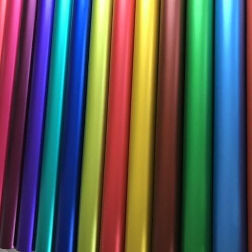 Black Red Blue Grey Silver Green Matt Metallic Vinyl Air Release Film Chrome Car Wrap Foil Motorcycle Scooter Sticker Decal