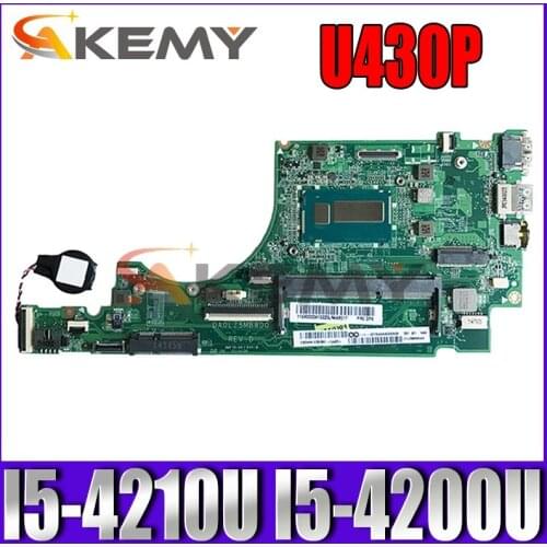 For Lenovo IdeaPad U430 U430P laptop motherboard integrated graphics card I5-4210U I5-4200U.FRU 5B20G16365 90003338