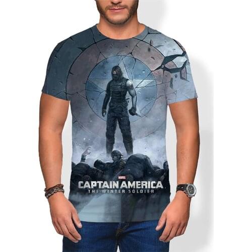 Bucky Barnes 3D Print Mens T Shirt Short sleeve Summer Streetwear Childrens Tshirt Casual Oversized Male Tee Shirts