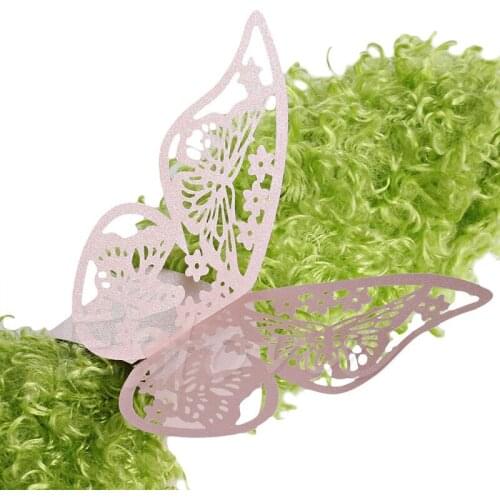 Hot 50 Butterfly Napkin Ring Serviette Holder Wedding Party Banquet Dinner Decor 896B