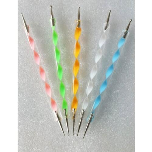 5 Pcs Nail Art Painting Draw Brush Dotting Pen Tools Decoration for UV Gel DIY, Free Shipping