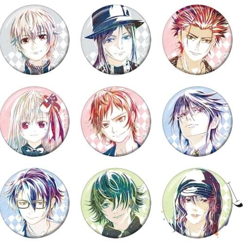 K RETURN OF KINGS Anime Badge Isana Yashiro Yatogami Kuroh Suoh Mikoto Kushina Anna Mishakuji Yukari Metal Badge Brooch Pins