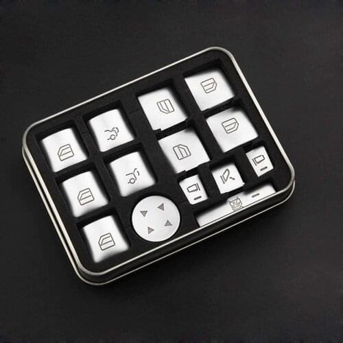 ABS Plastic Seat Switch Button Adjustment Cover Trim Car Accessoires Silver for BMW A B C E GLE GLA CLA GLK ML W212 W204