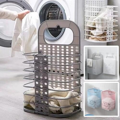 Dirty Clothes Storage Basket Foldable Laundry Basket Organizer For Laundry Hamper Waterproof Home Grids Folding Laundry Hamper